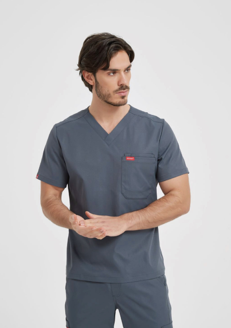 S2 Three-Pocket Scrub Top(Men)