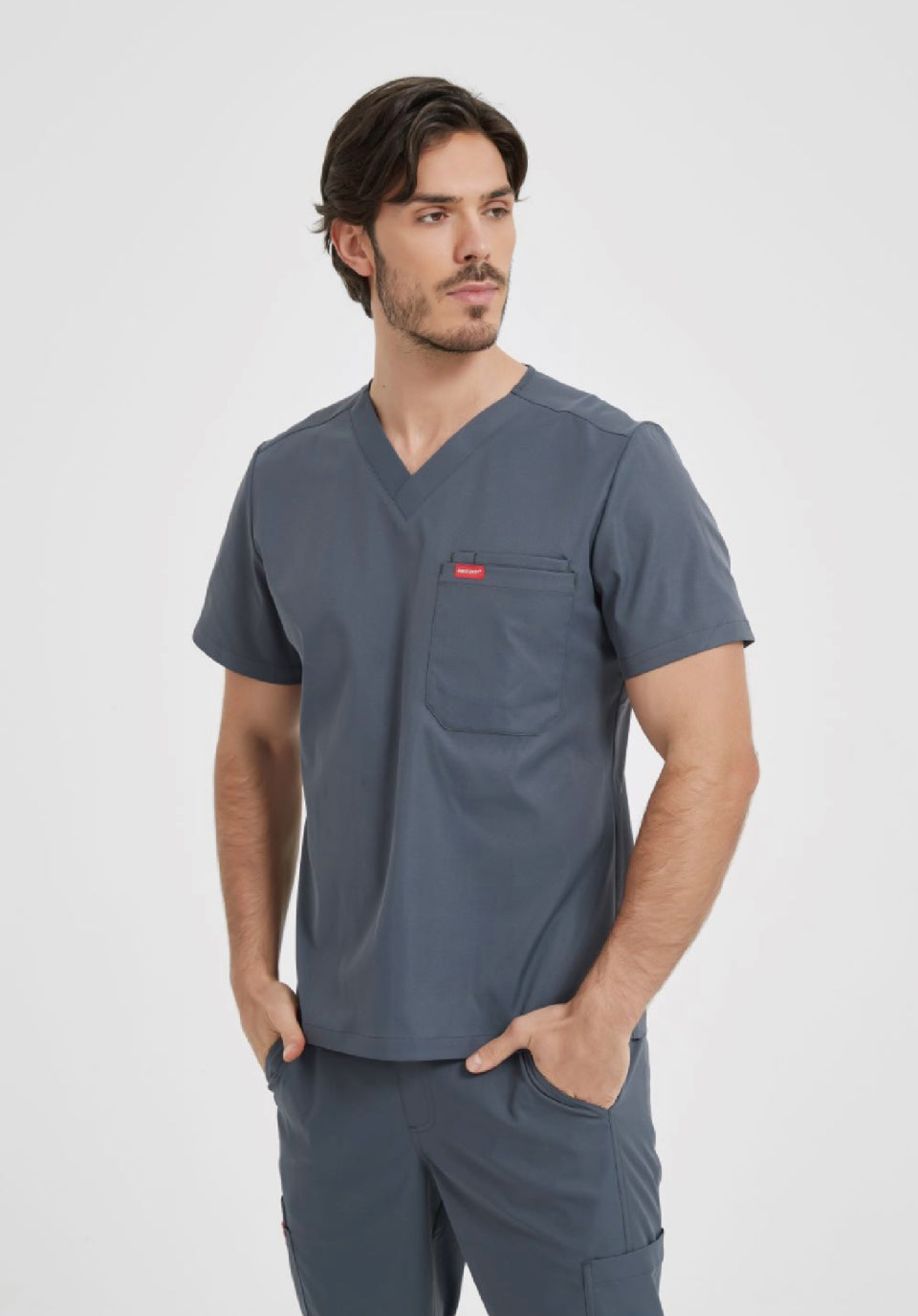 S2 Three-Pocket Scrub Top(Men)