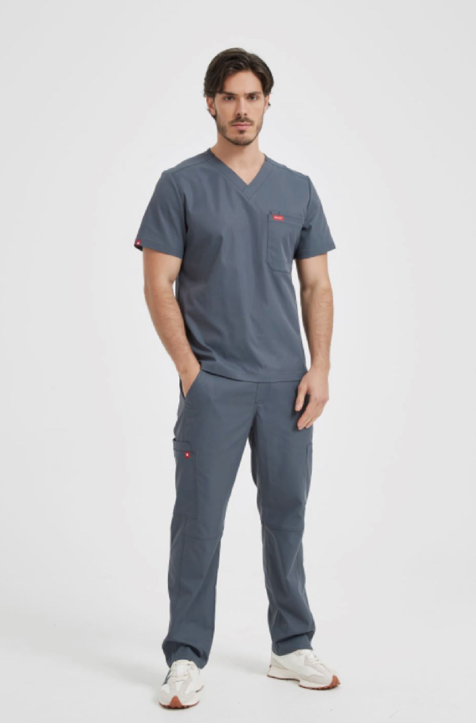 S2 Three-Pocket Scrub Top(Men)