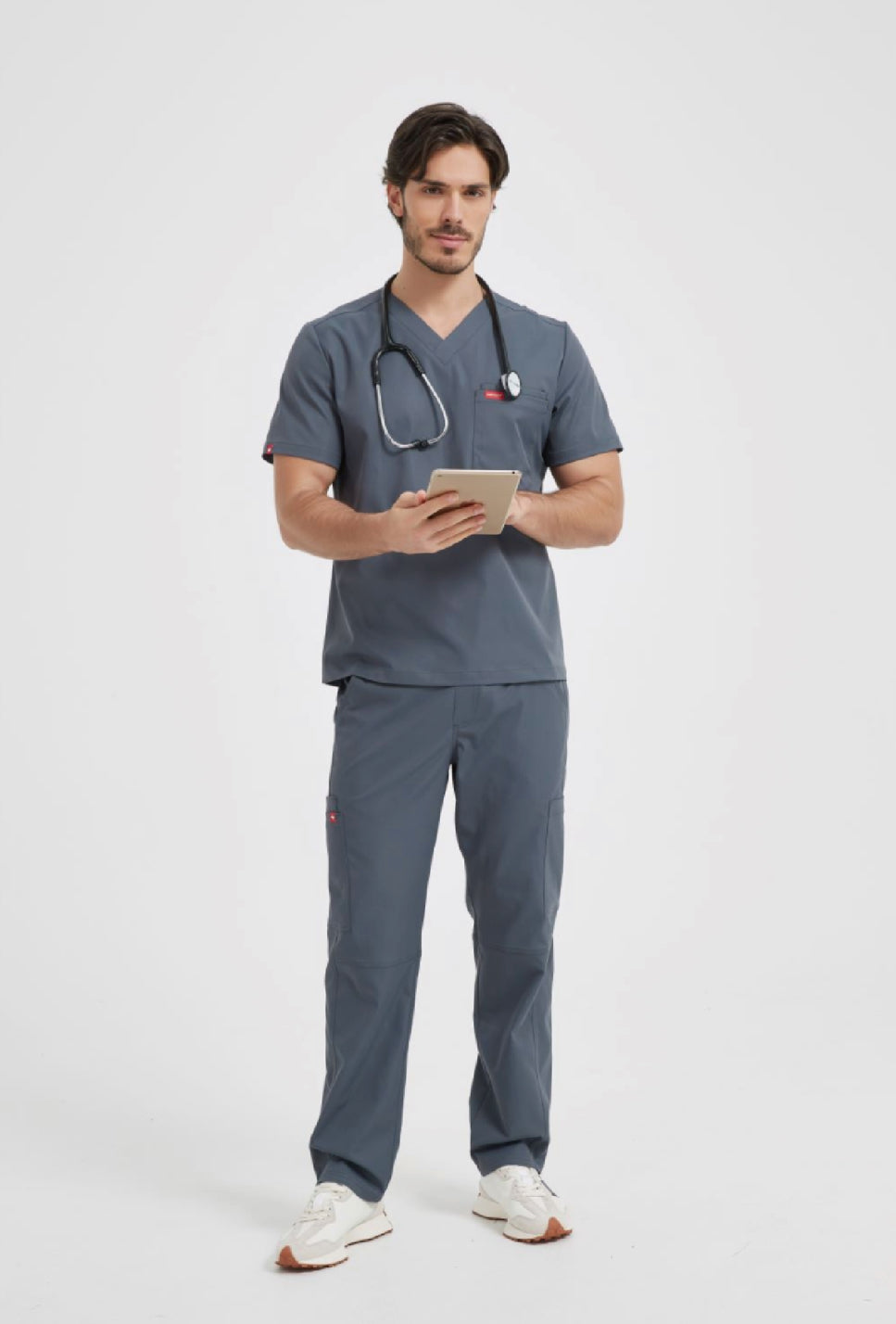 S2 Three-Pocket Scrub Top(Men)