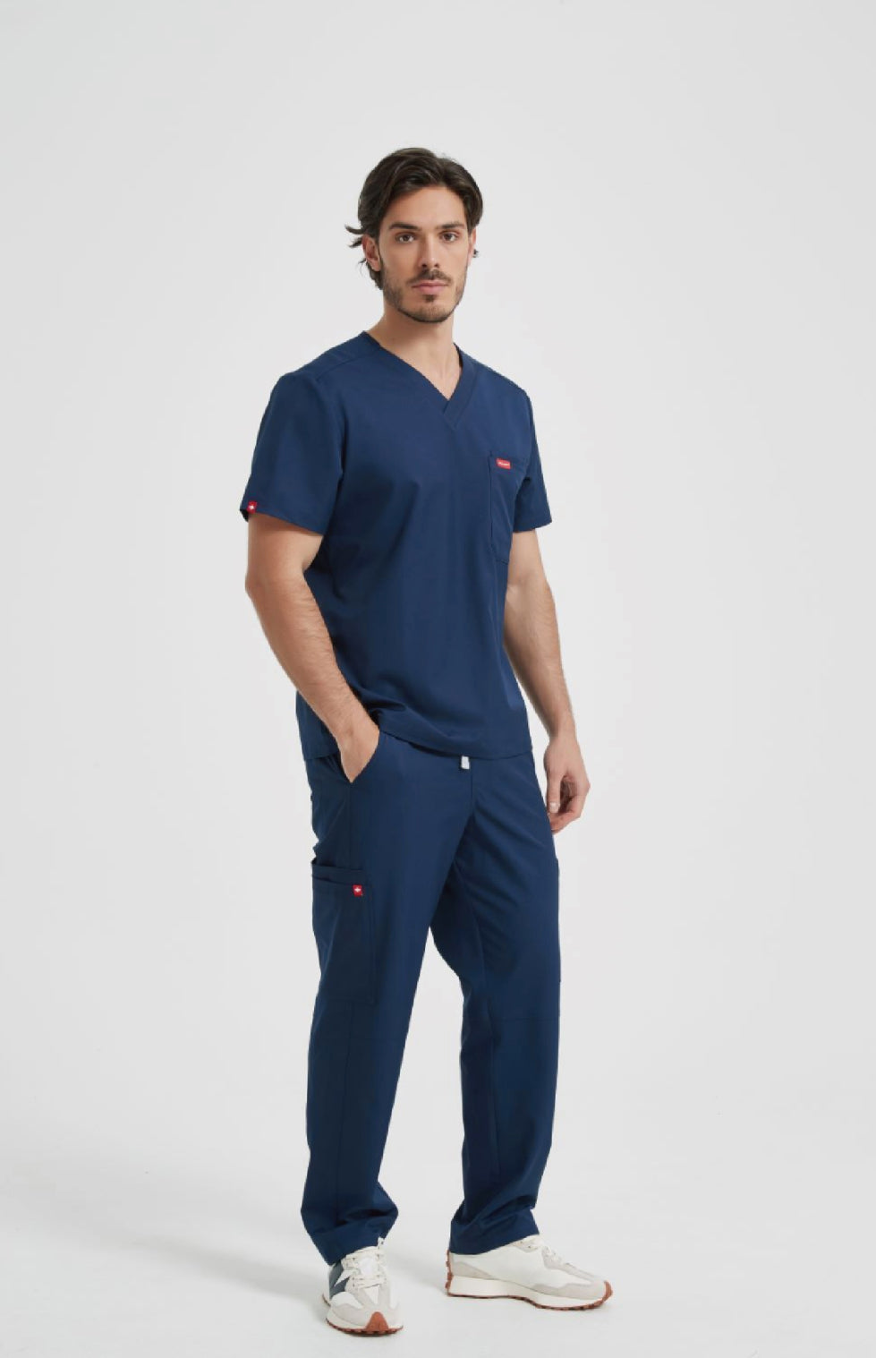 S2 Three-Pocket Scrub Top(Men)