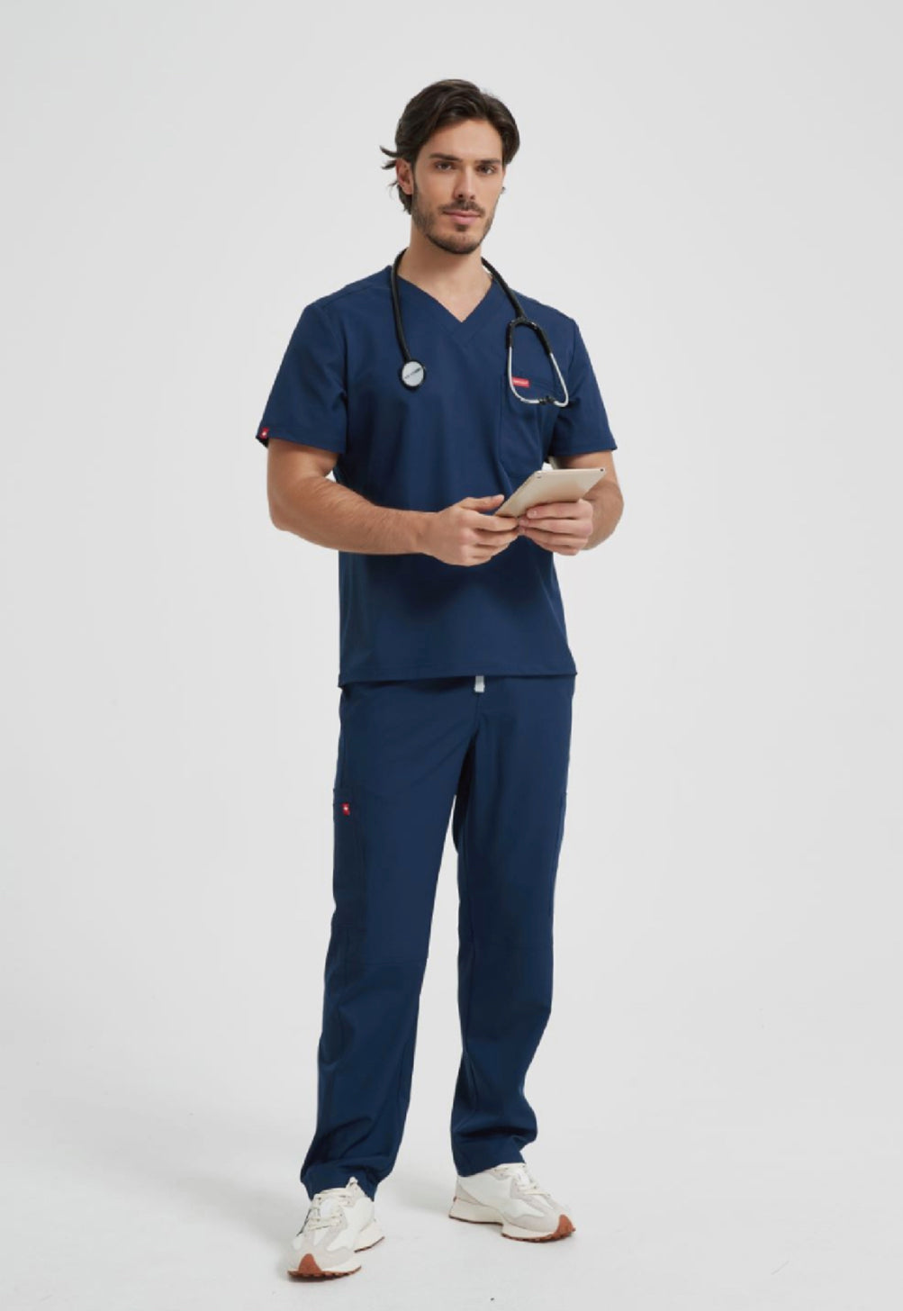 S2 Three-Pocket Scrub Top(Men)