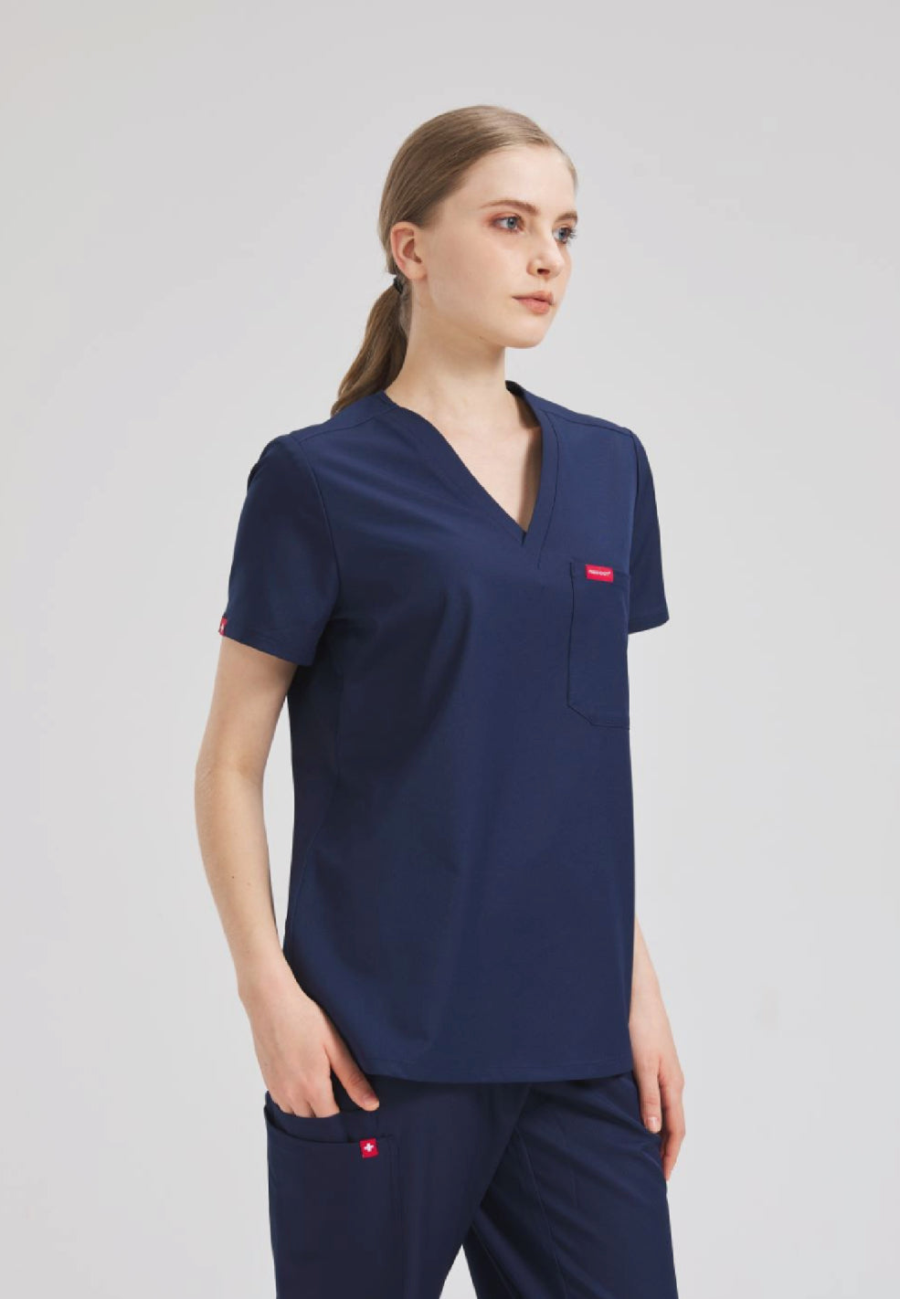 S2 One-Pocket Scrub Top（Women）